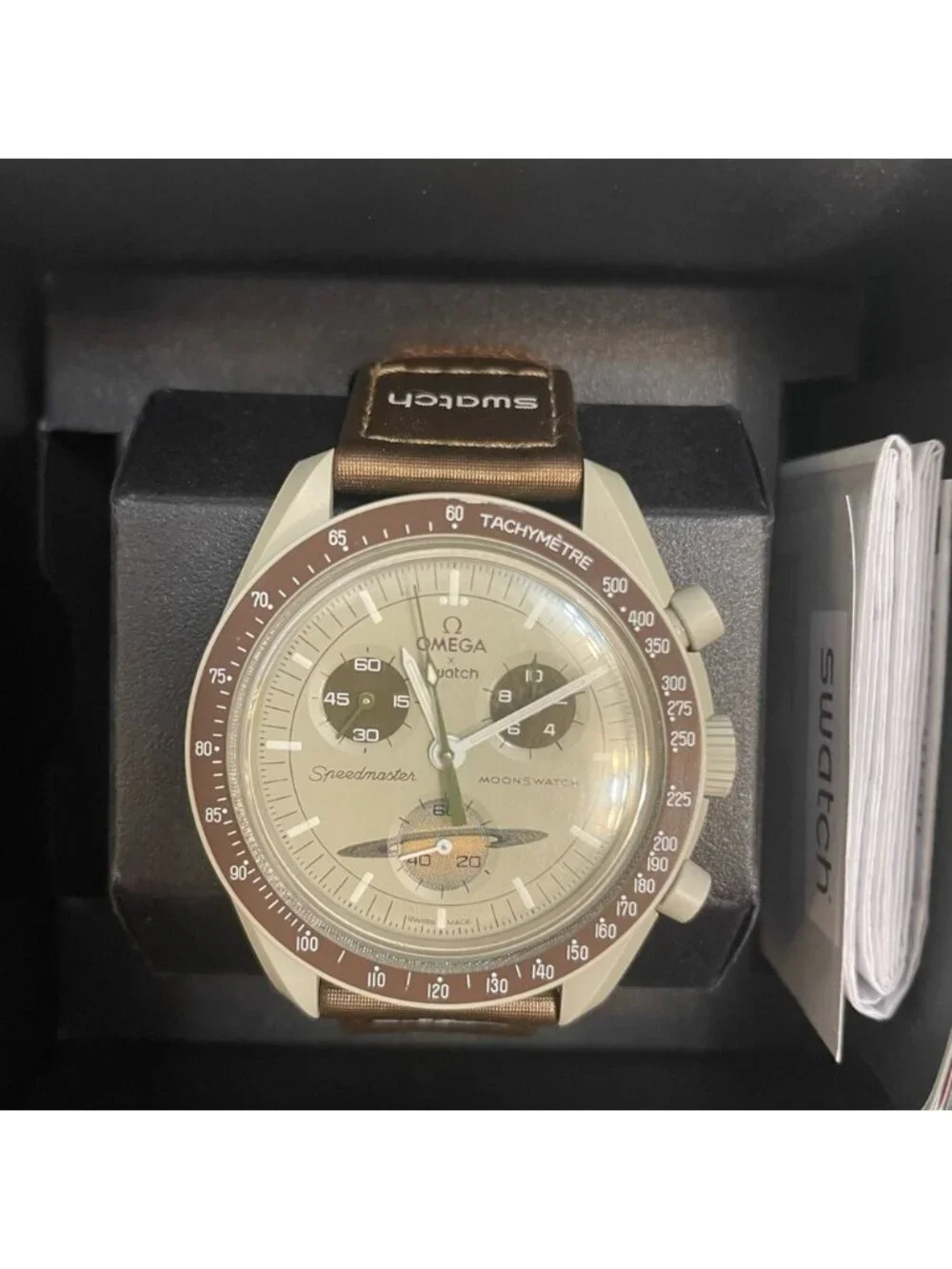Mission to Saturn Bioceramic MoonSwatch Collection Omega x Swatch Watch
